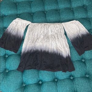 Fashion Nova Tie-Dyed Strapless shirt